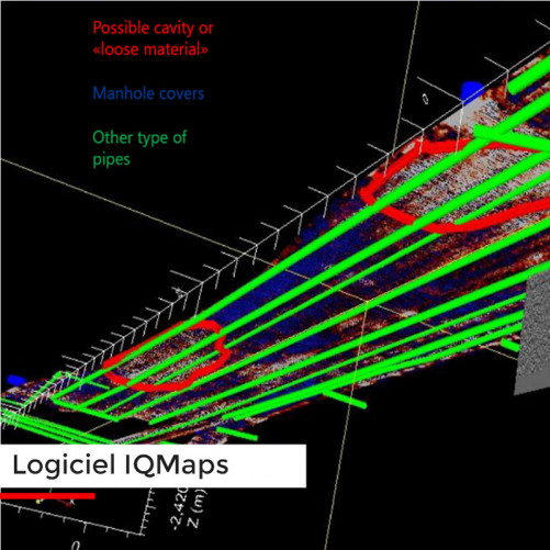 georadar stream up logiciel iqmaps