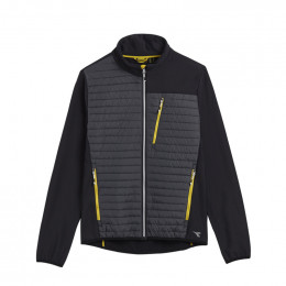 Veste légère matelassé noir & jaune - Color Block