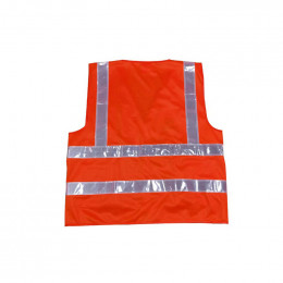 Gilet de sécurité orange à LED